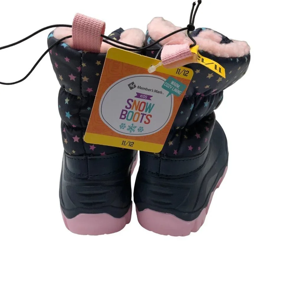 MEMBERS MARK  GIRLS  WINTER FAUX FUR LINED BOOTS 11/12 NEW‎ WITHOUT BOX
